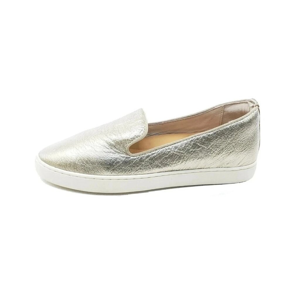 Birdies The Swift Slip On Sneakers Womens Metallic Gold Leather Size 6.5